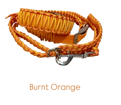 Biothane & Paracord Halsband + Paracord Leine - Handmade