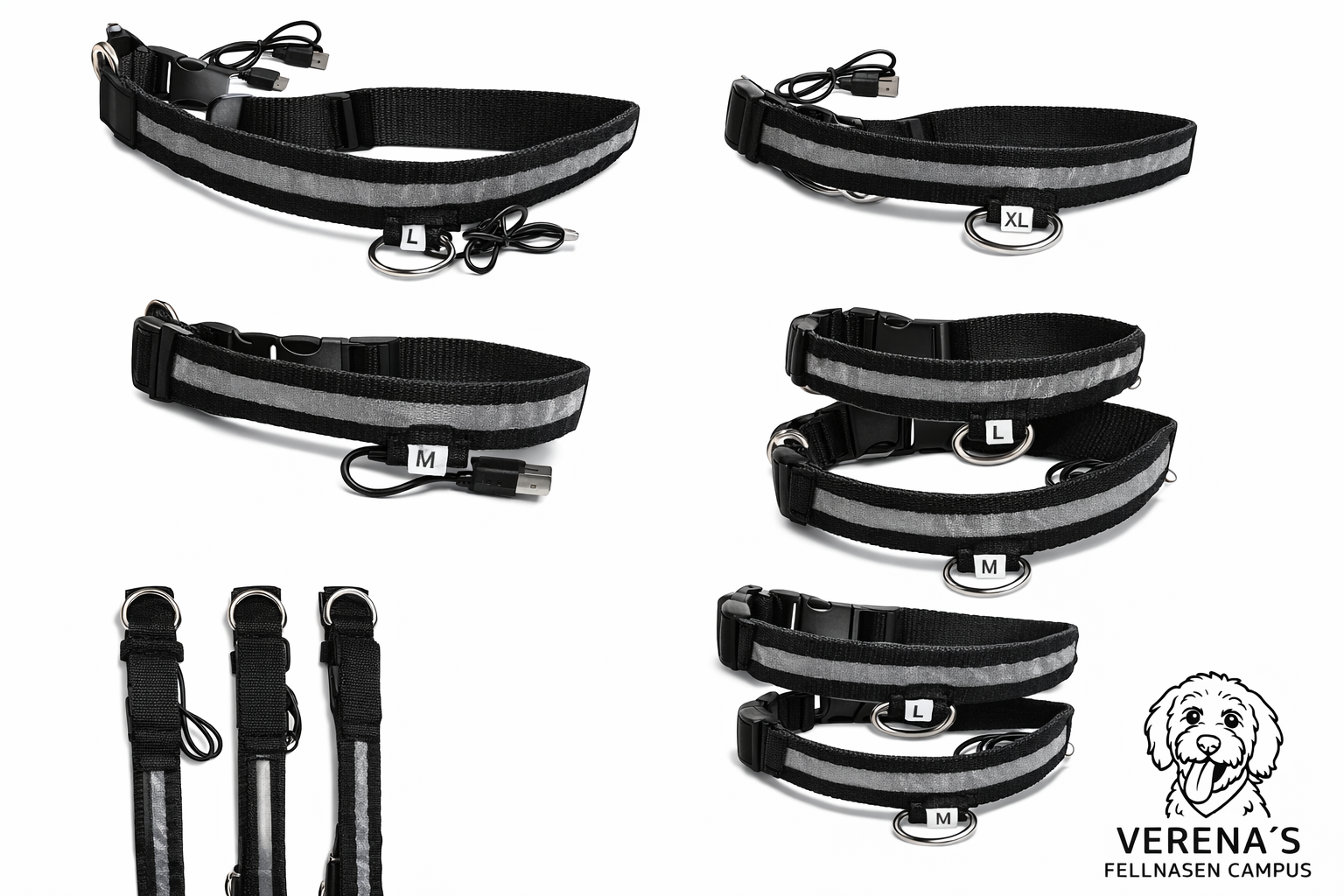USB-Aufladbares LED-Halsband – Sicher & sichtbar bei Nacht