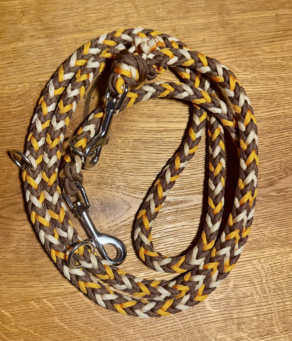 Hundeleine Paracord Erde - Handmade