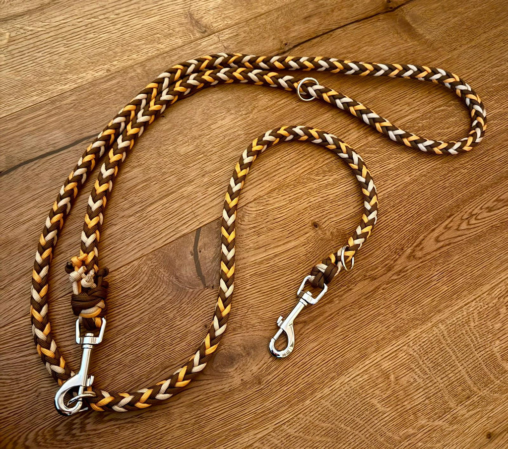 Hundeleine Paracord Erde - Handmade