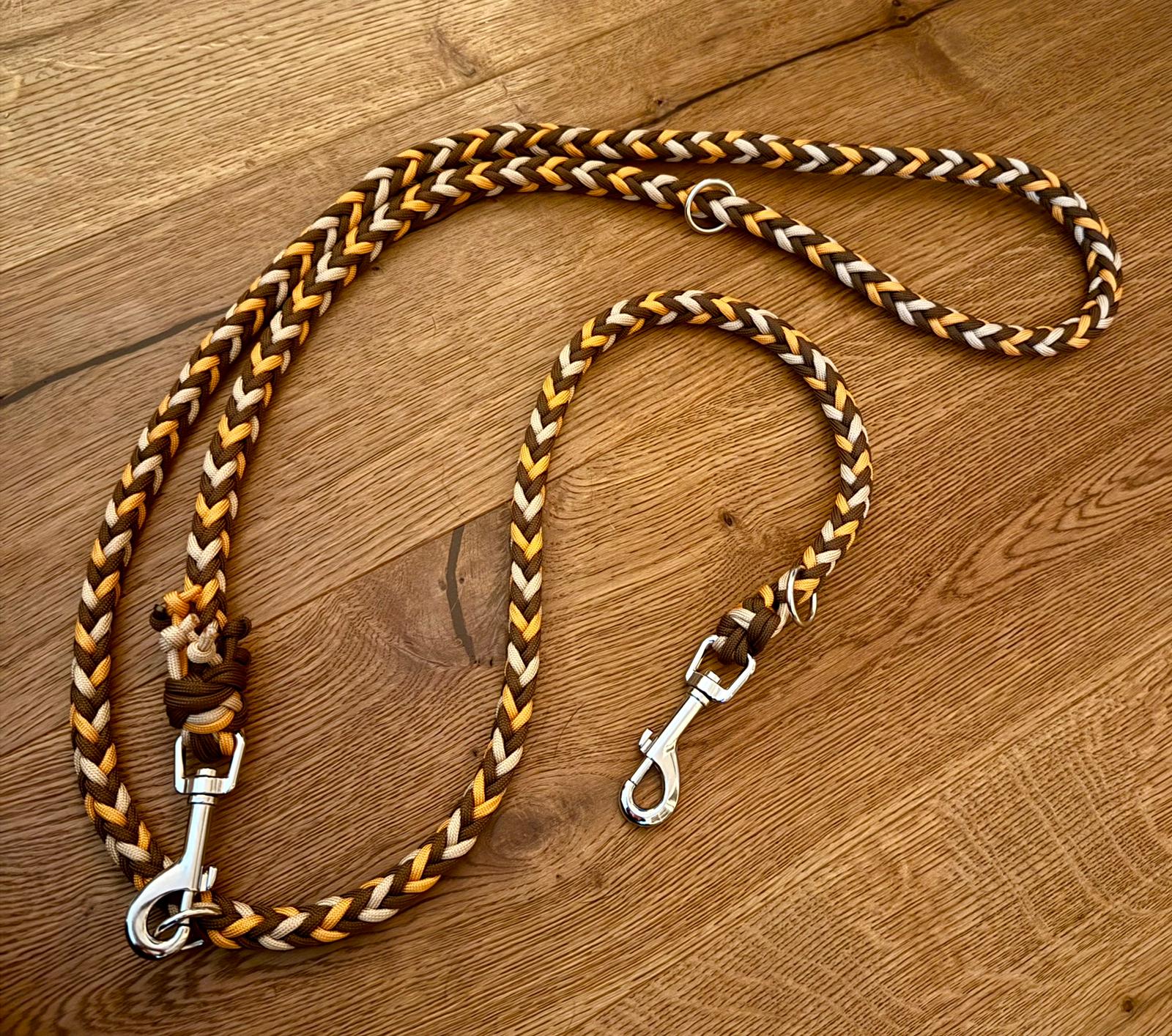 Hundeleine Paracord Erde - handmade