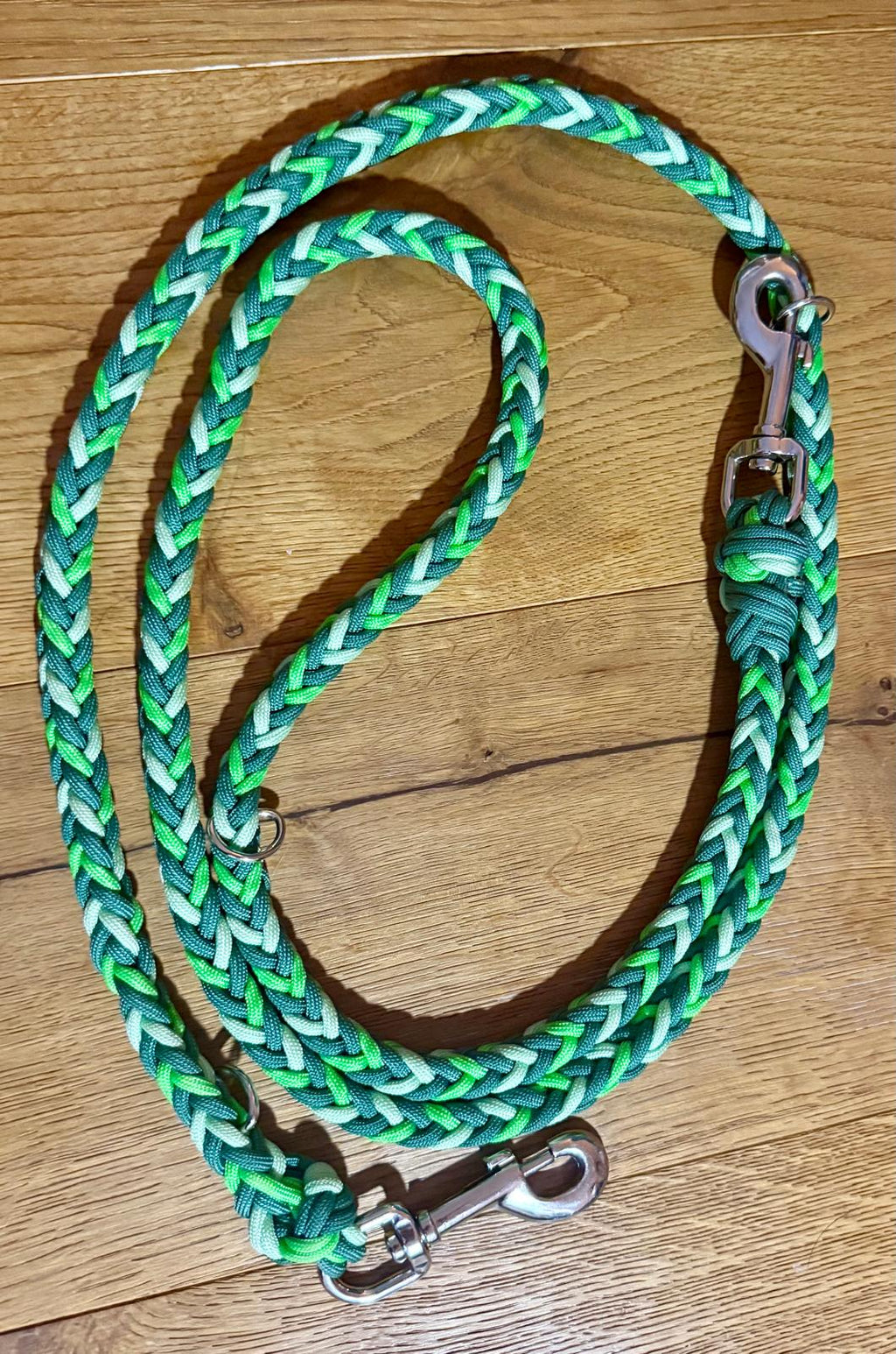 Hundeleine Paracord Grün - Handmade