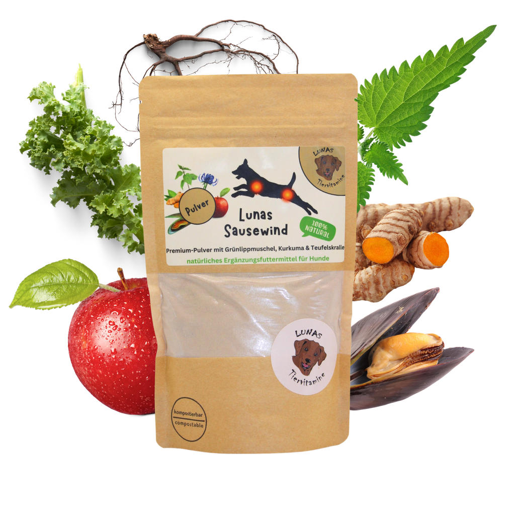 Lunas Sausewind - mit Grünlippmuschel, Glucosamin & Teufelskralle(200g)