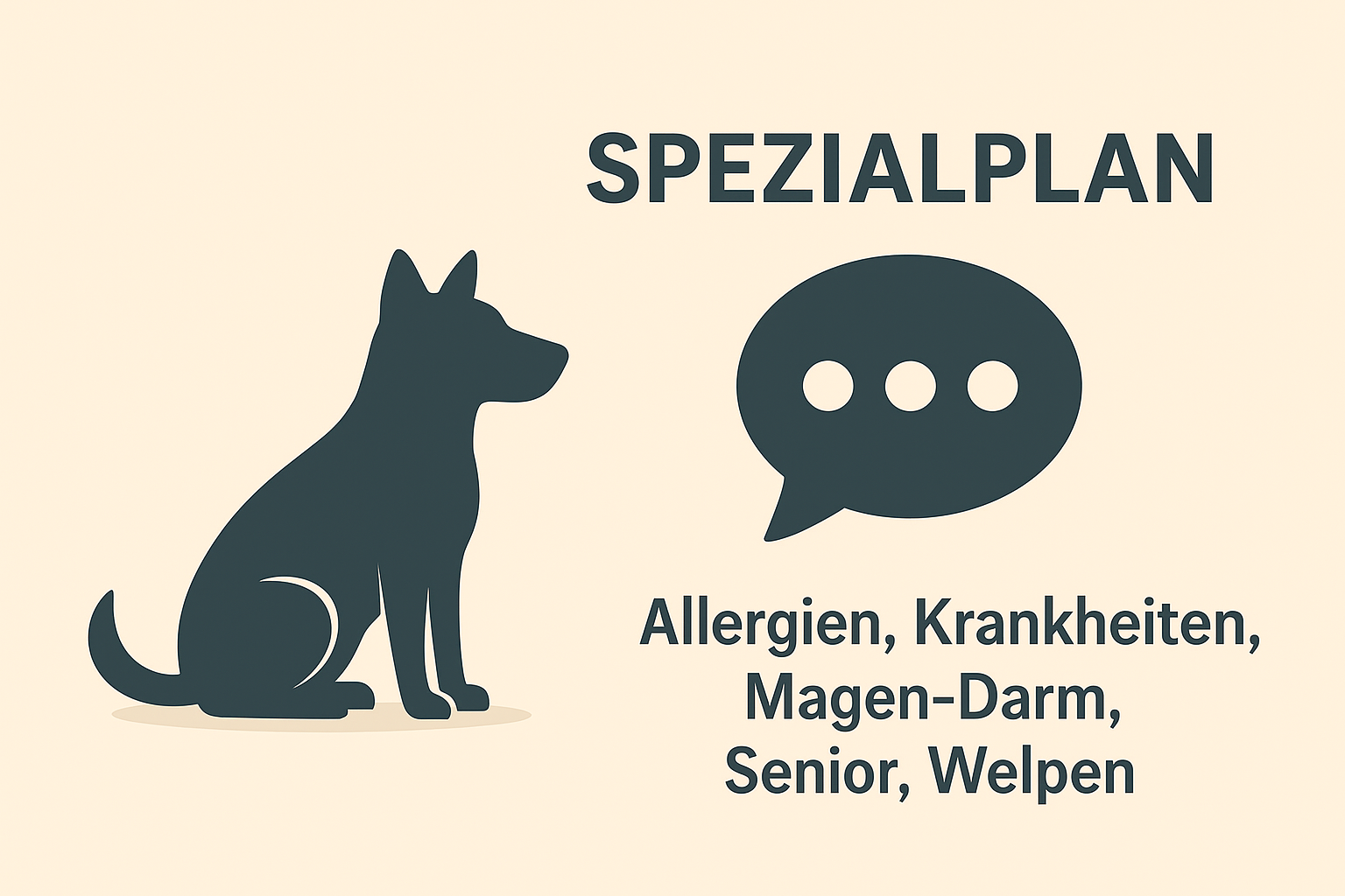 🍽️ Spezialplan (Allergien, Krankheiten, Magen-Darm, Senior, Welpen)