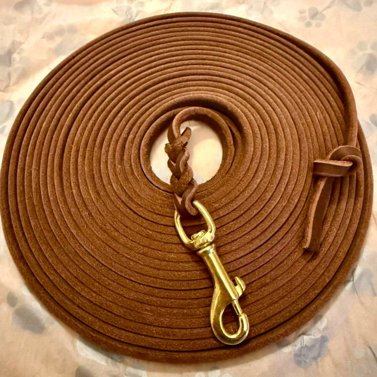 Mantrailing-Leinen aus hochwertigem Leder - Handmade