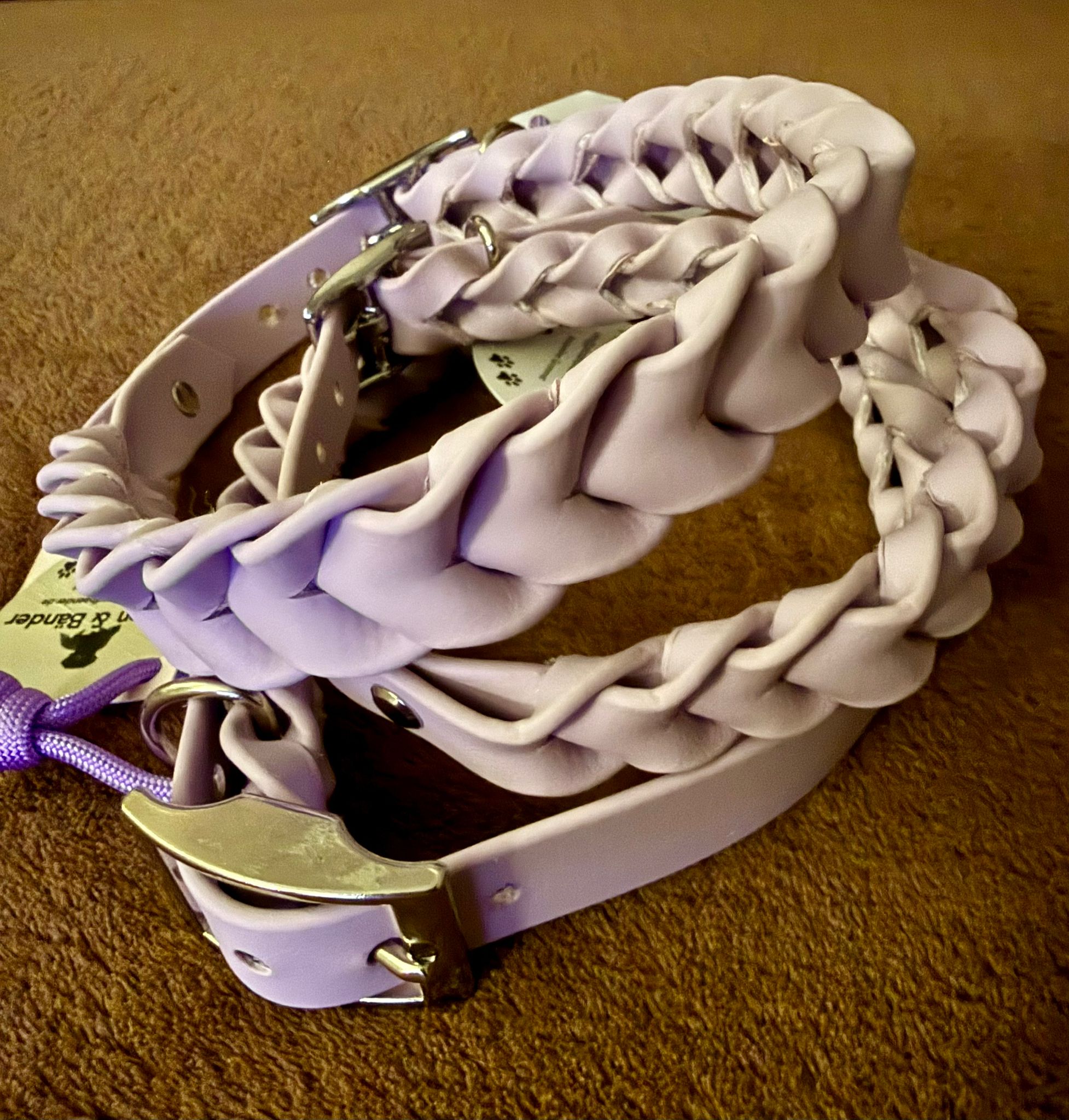 Hundehalsband Biothane geflochten  - Handmade
